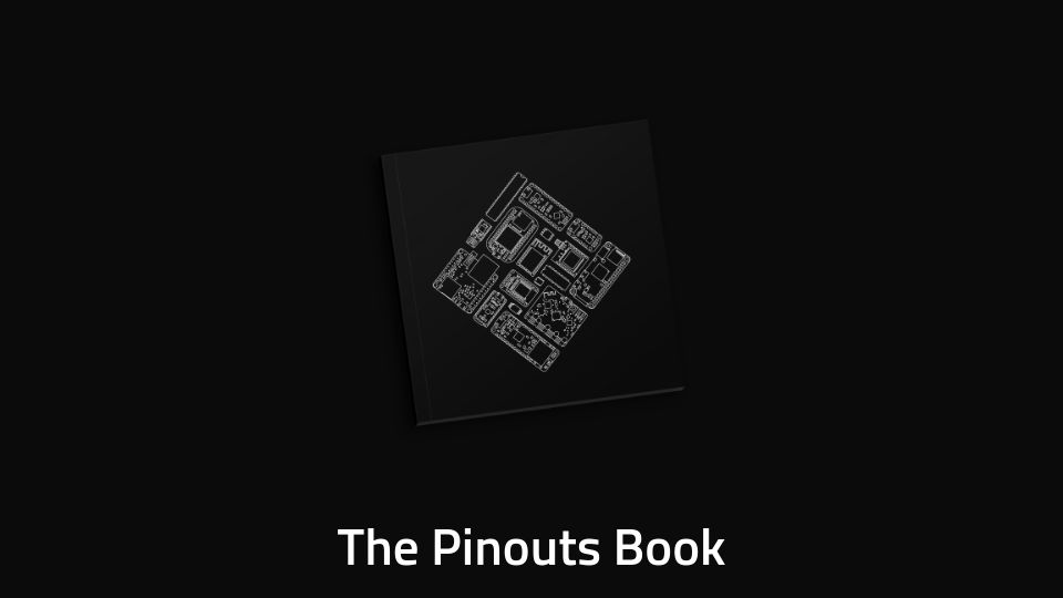 Screenshot of pinouts.org: The Pinouts Book: Pinout functions for 130 commonly used components