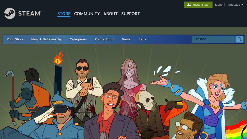 Screenshot of store.steampowered.com: Steam is 20 Years Old