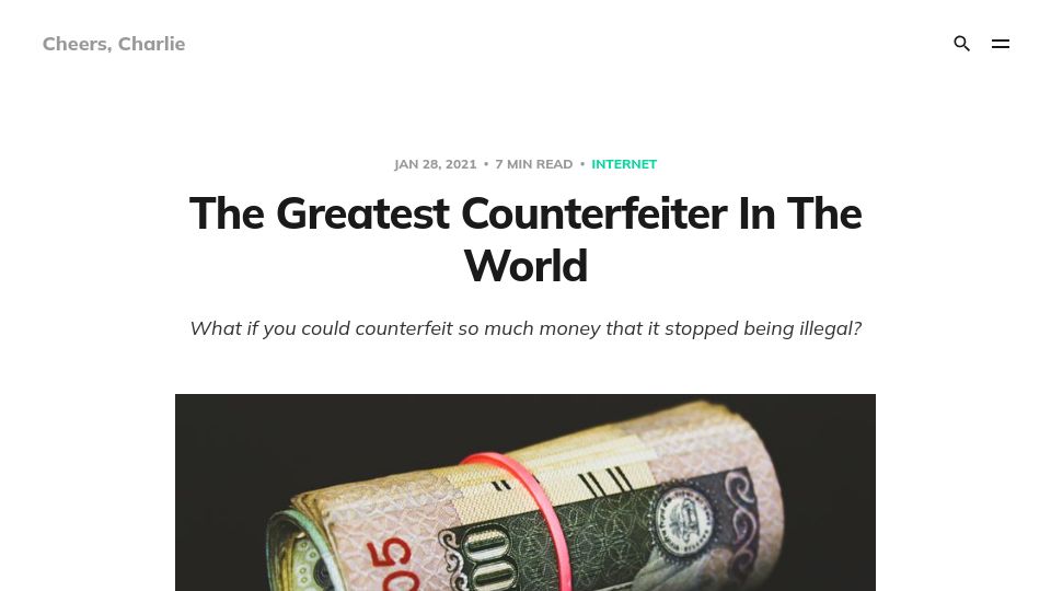 Screenshot of guo.io: The Greatest Counterfeiter (2021)