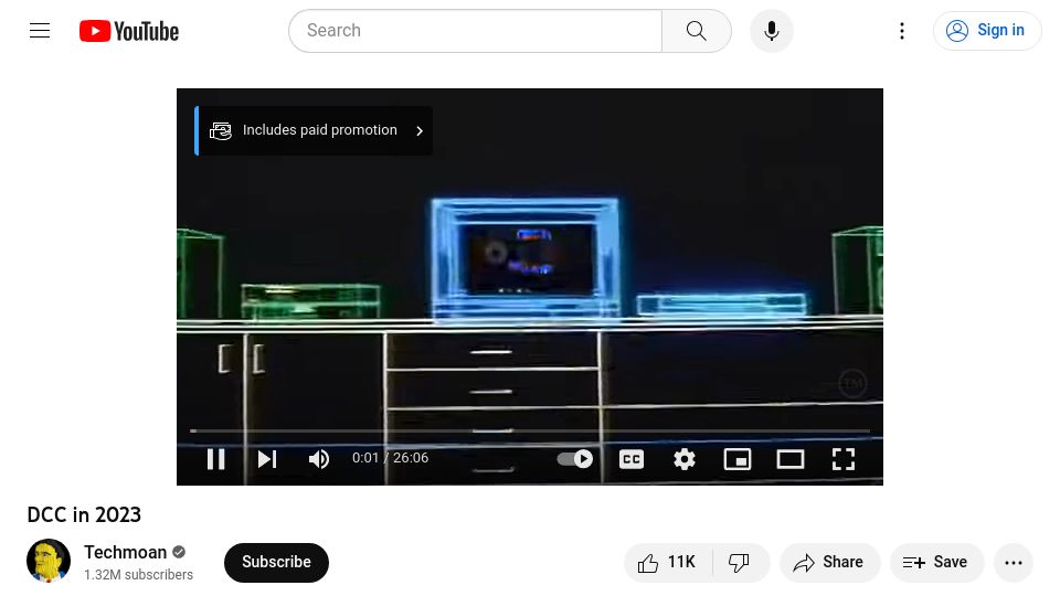 Screenshot of youtube.com: Digital Compact Cassette in 2023 [video]