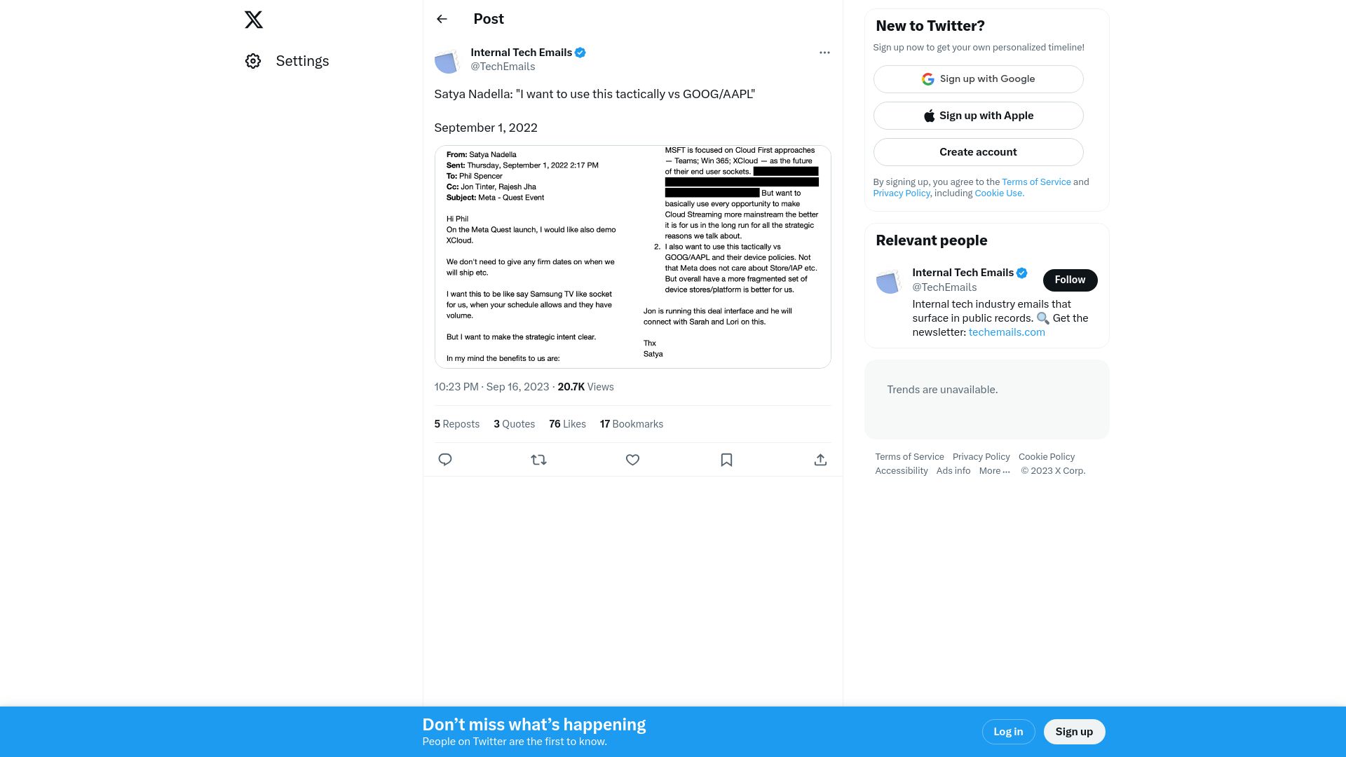 Screenshot of twitter.com: “I want to use this tactically vs. GOOG/AAPL” (2022)