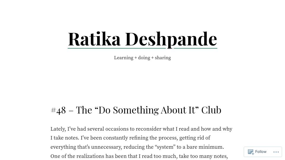 Screenshot of chavanniclass.com: The “Do Something About It” Club