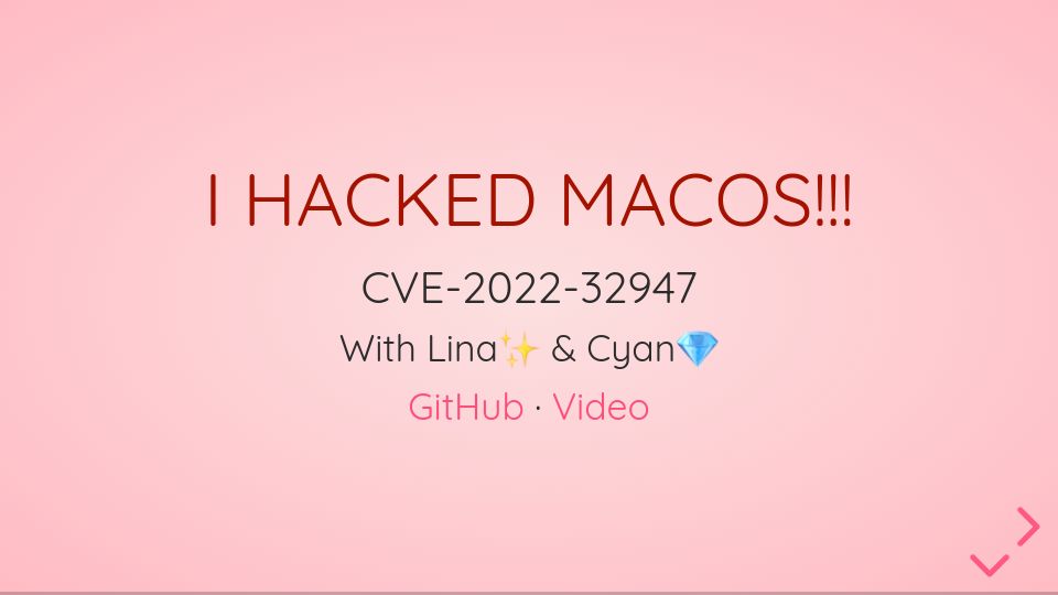 Screenshot of asahilina.net: I hacked macOS