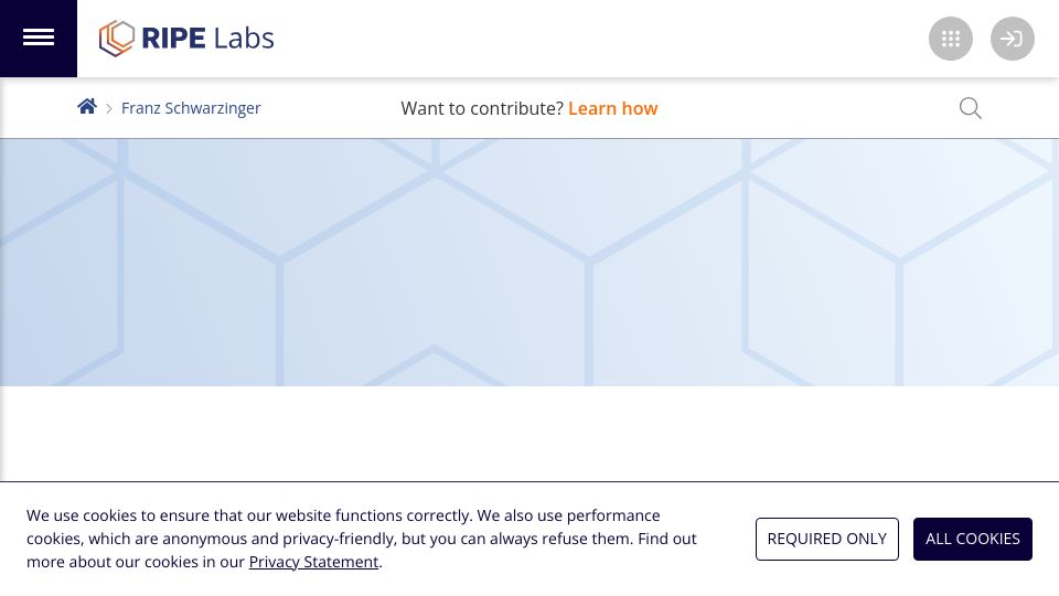 Screenshot of labs.ripe.net: Pollution in 1/8 (2010)