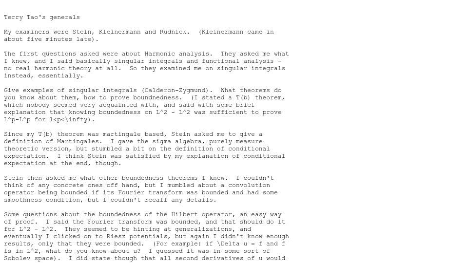 Screenshot of web.math.princeton.edu: Terry Tao's generals (2012)