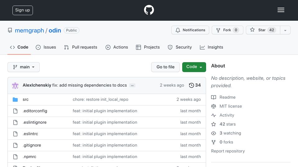 Screenshot of github.com: Show HN: Odin – the integration of LLMs with Obsidian note taking