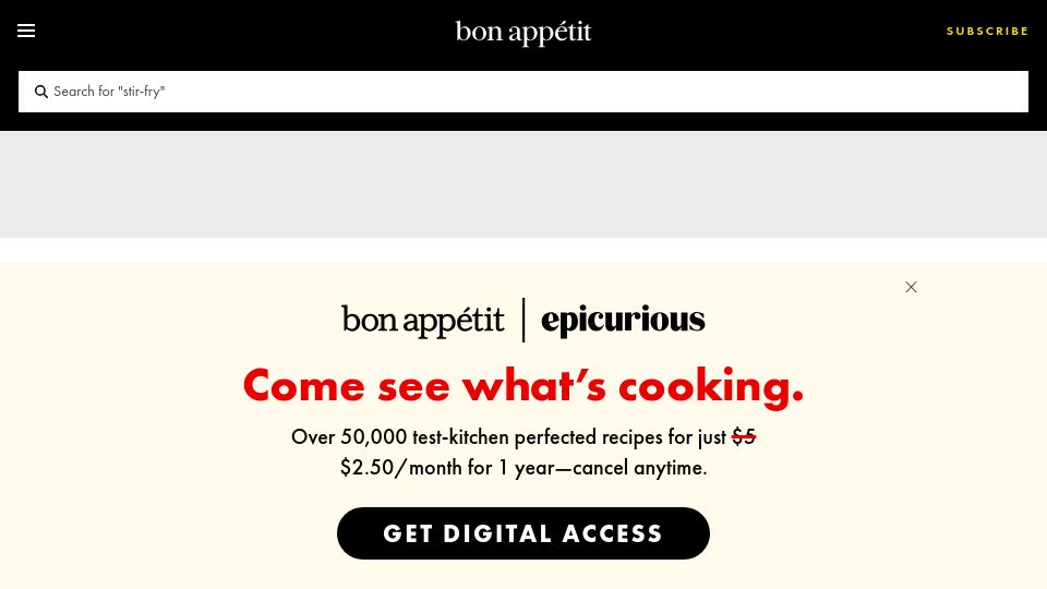 Screenshot of bonappetit.com: Do not put plastic in the microwave