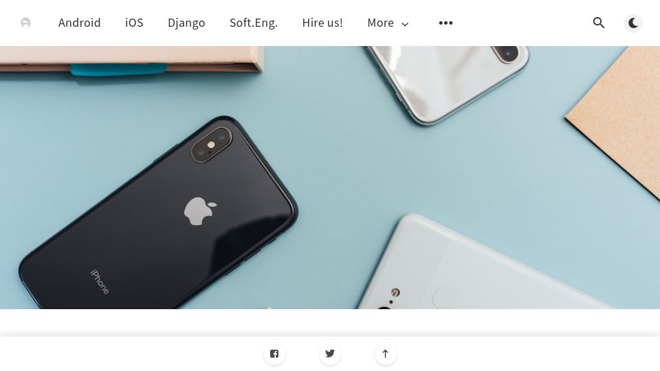 Screenshot of rockandnull.com: Kotlin Multiplatform for Android and iOS Apps