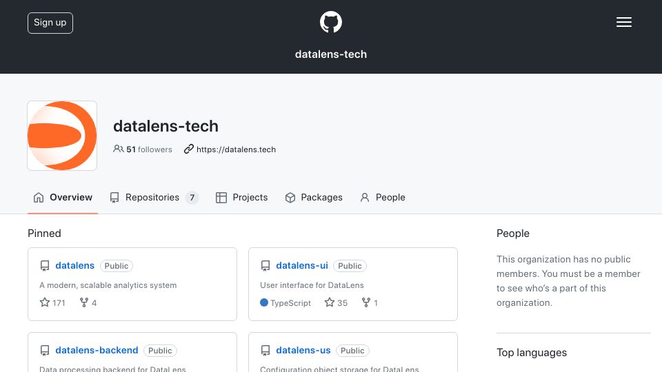 Screenshot of github.com: Yandex open sourced it's BI tool DataLens