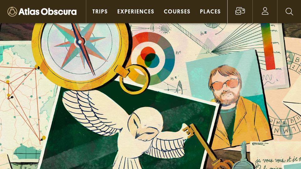 Screenshot of atlasobscura.com: The possibly never-ending quest for the golden owl