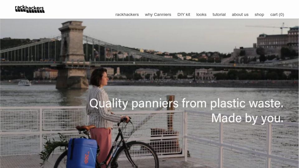 Screenshot of rackhackers.com: Upcycled Bicycle Panniers DIY