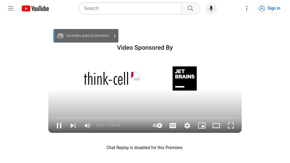 Screenshot of youtube.com: Function Composition in Programming Languages [video]