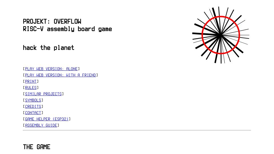 Screenshot of punkx.org: Show HN: RISC-V assembly tabletop board game (hack your opponent)