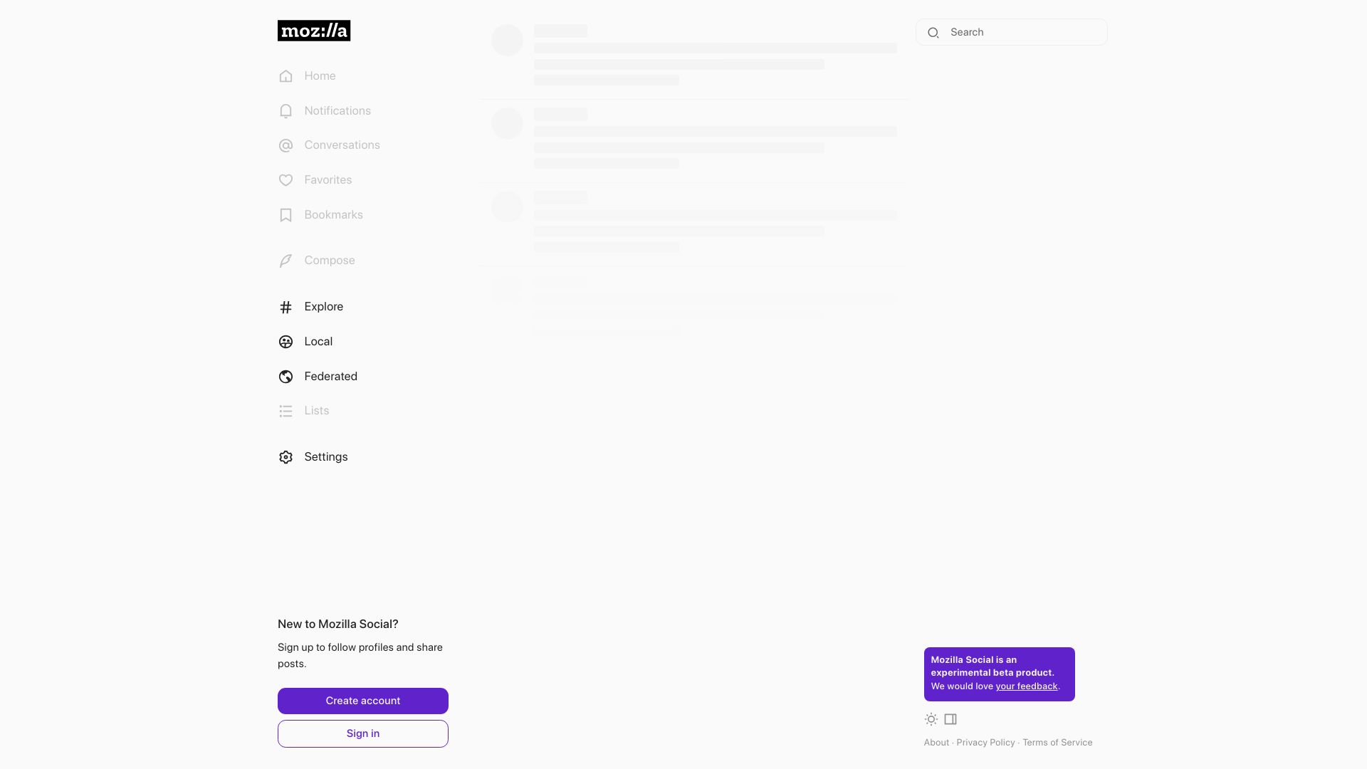 Screenshot of mozilla.social: Mozilla.social mastodon instance is live