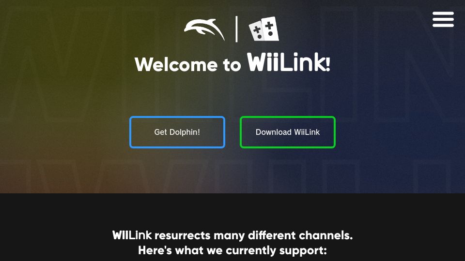 Screenshot of wiilink24.com: WiiLink – Japanese Wii channels revived