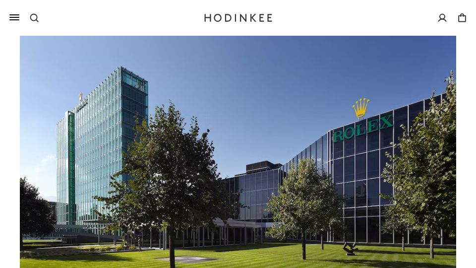 Screenshot of hodinkee.com: Rolex Buys Bucherer