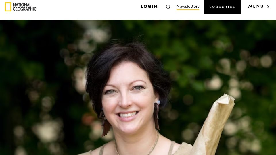 Screenshot of nationalgeographic.com: Experimental archaeologist tested out Stone-Age living on the Thames