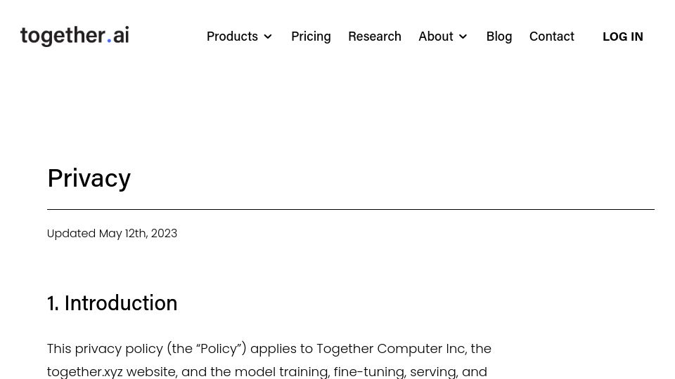 Screenshot of together.ai: Llama 2 on togetherAI is as bad of a privacy nightmare as OpenAI