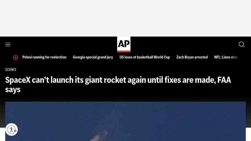 Screenshot of apnews.com: FAA closes SpaceX Starship mishap investigation