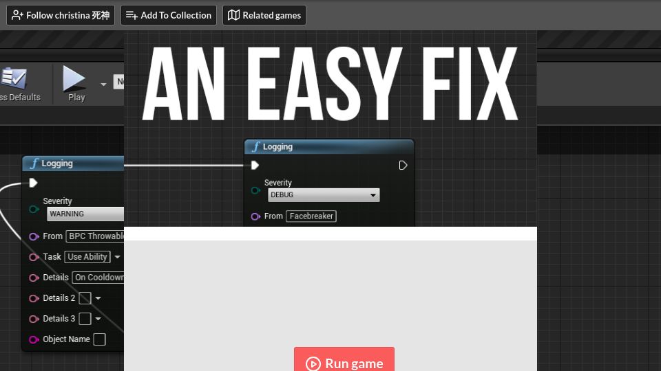 Screenshot of chhopsky.itch.io: An Easy Fix