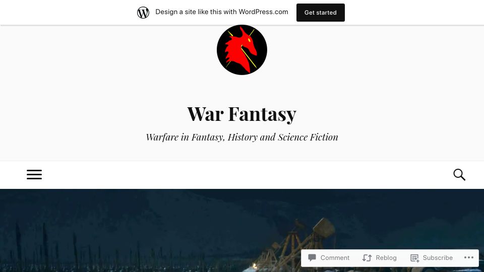 Screenshot of warfantasy.wordpress.com: Modern misconceptions about medieval warfare