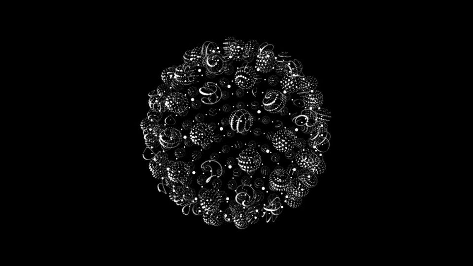 Screenshot of bleuje.com: Random Animations