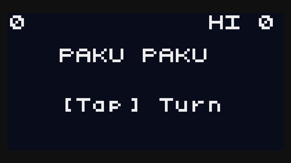 Screenshot of abagames.github.io: 1D Pac-Man