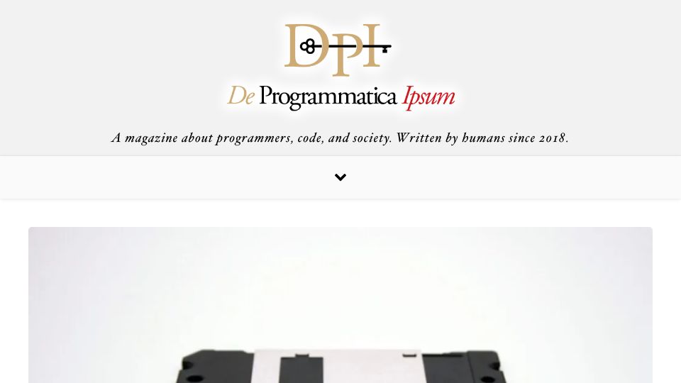 Screenshot of deprogrammaticaipsum.com: Return to Innocence