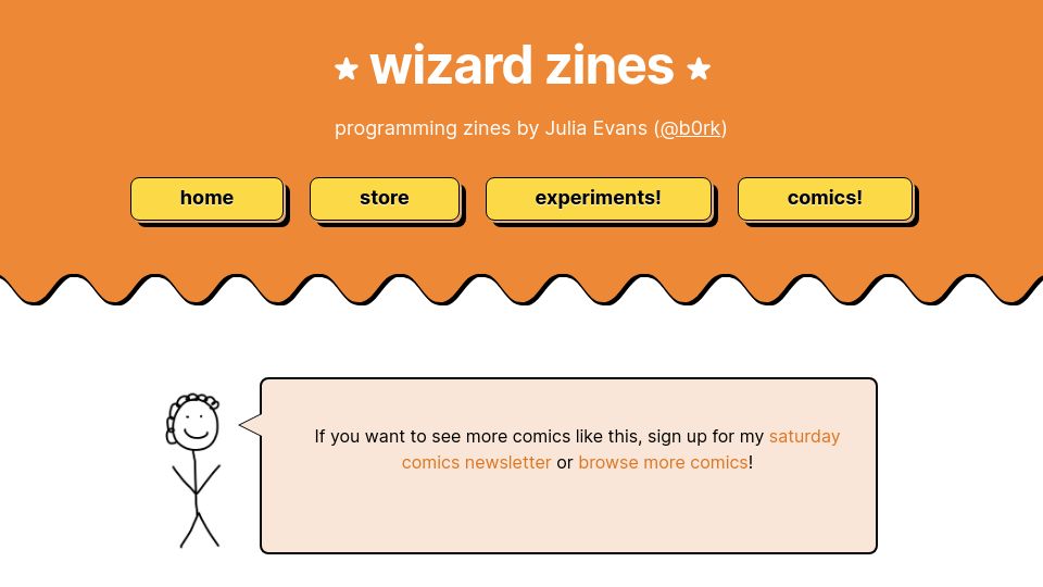 Screenshot of wizardzines.com: Git Branches Have No Rules