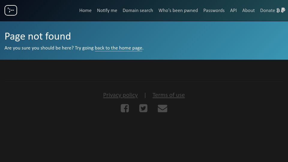 Screenshot of haveibeenpwned.com: Trello leaked 15M email addresses