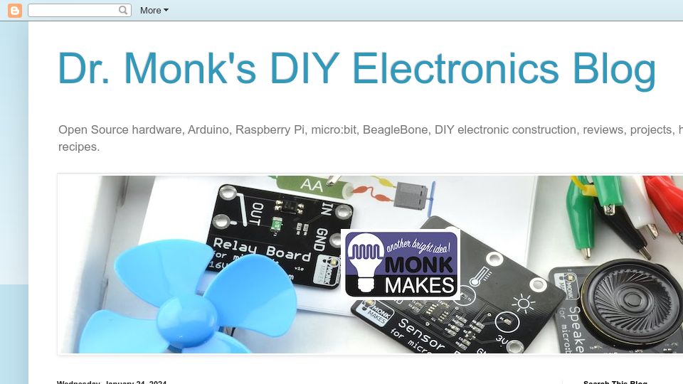 Screenshot of doctormonk.com: Lies, Damn Lies and Analog Inputs (Comparing ADCs on ESP32, Pico and Arduino)
