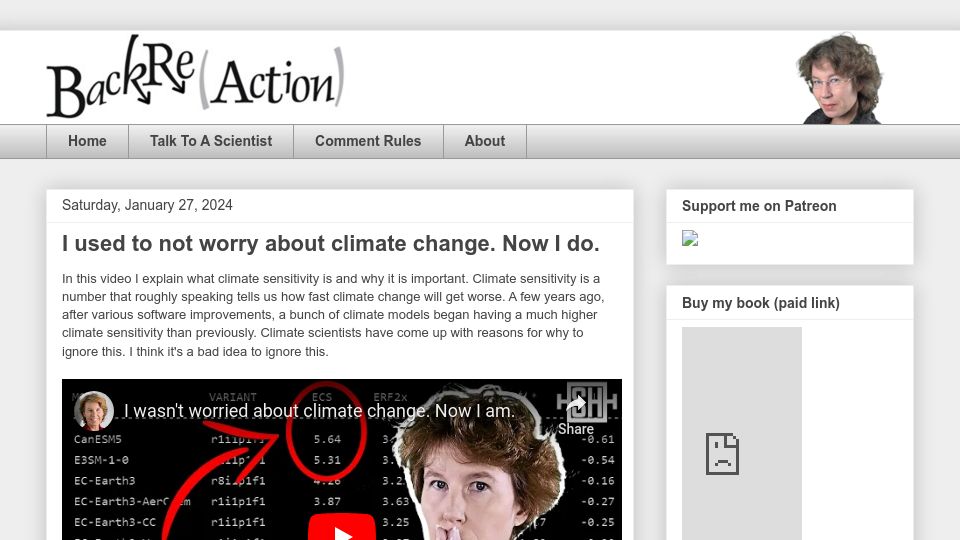 Screenshot of youtube.com: I used to not worry about climate change. Now I do [video]