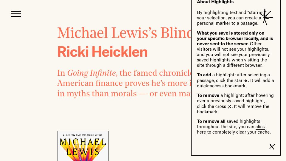 Screenshot of asteriskmag.com: Michael Lewis's Blind Side