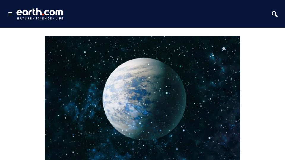 Screenshot of earth.com: New exoplanets identified that could potentially harbor life