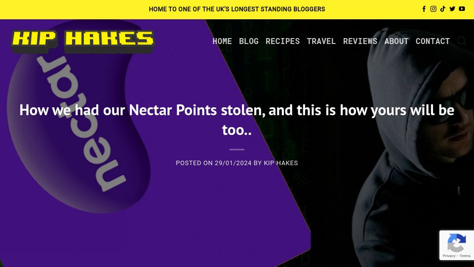 Screenshot of kiphakes.com: How we had our Nectar Points stolen, and this is how yours will be too