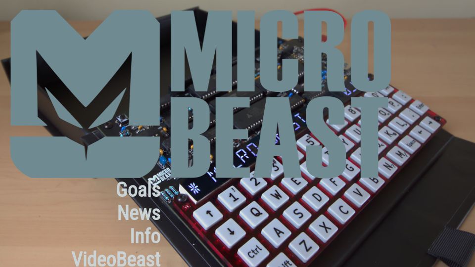 Screenshot of feertech.com: Micro Beast: Self contained 8-bit computer kit in a box