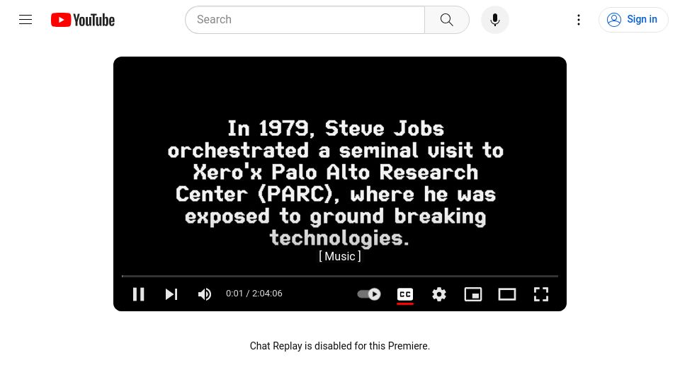 Screenshot of youtube.com: History of the Graphical User Interface (GUI): A Wonderful Curse [video]