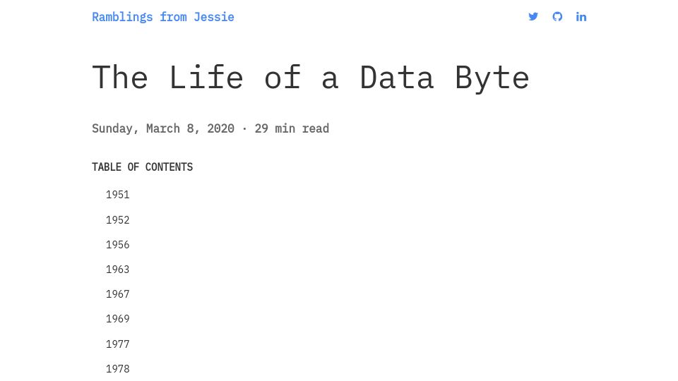 Screenshot of blog.jessfraz.com: The Life of a Data Byte (2020)
