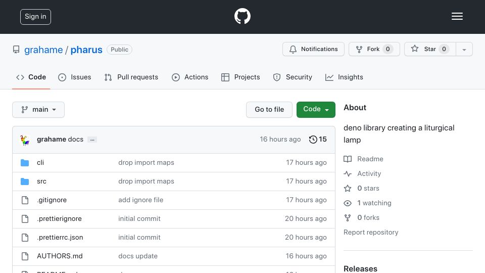 Screenshot of github.com: Show HN: Building a 'liturgical lightbulb', bringing the Calendar to life