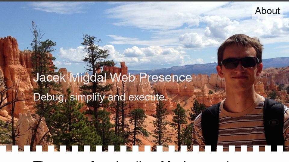 Screenshot of jacek.migdal.pl: My Year of Exploration