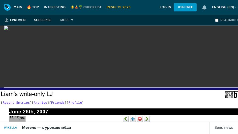 Screenshot of lproven.livejournal.com: Non-PC compatible x86 computers (2007)