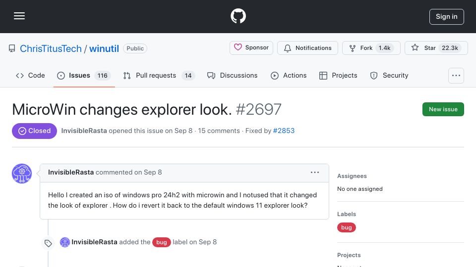 Screenshot of github.com: Microsoft Recall is now an explorer.exe dependency