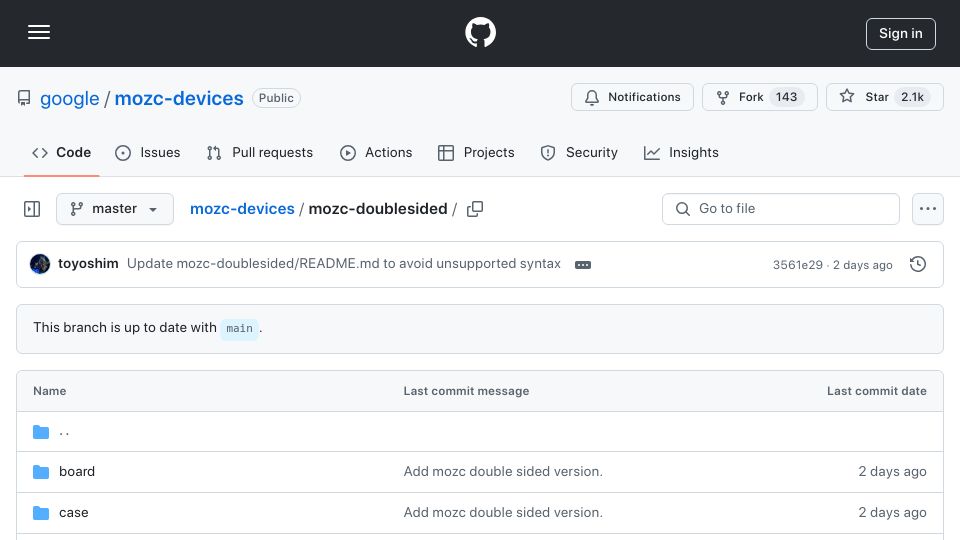 Screenshot of github.com: Gboard Double Sided Version