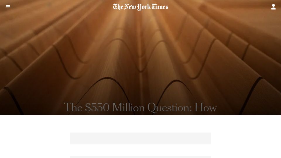 Screenshot of nytimes.com: How does David Geffen Hall sound?