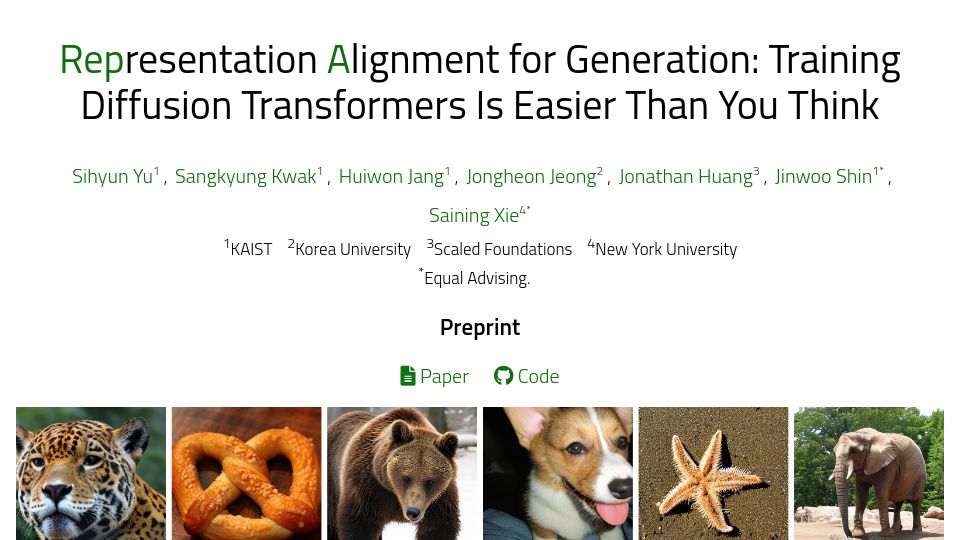 Screenshot of sihyun.me: Faster convergence for diffusion models
