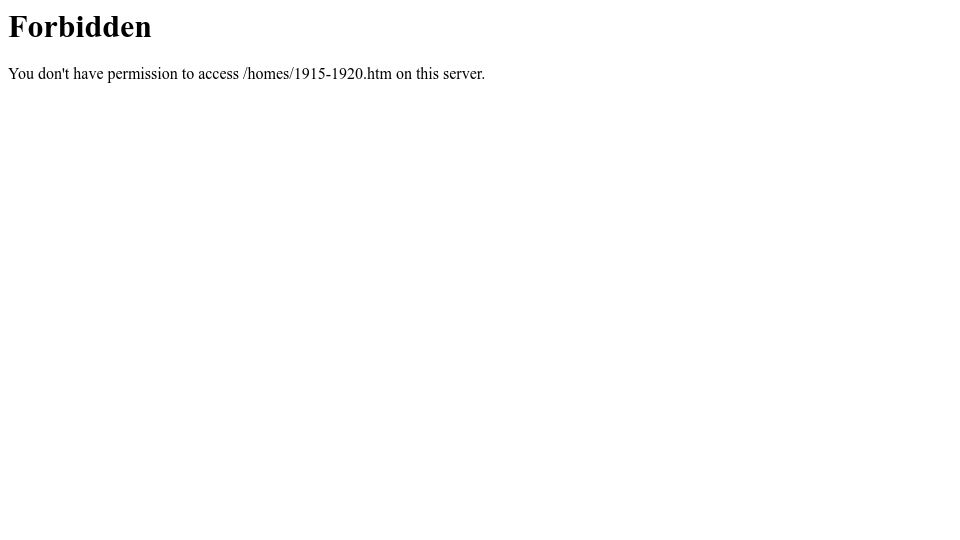 Screenshot of searsarchives.com: Sears Homes 1915-1920