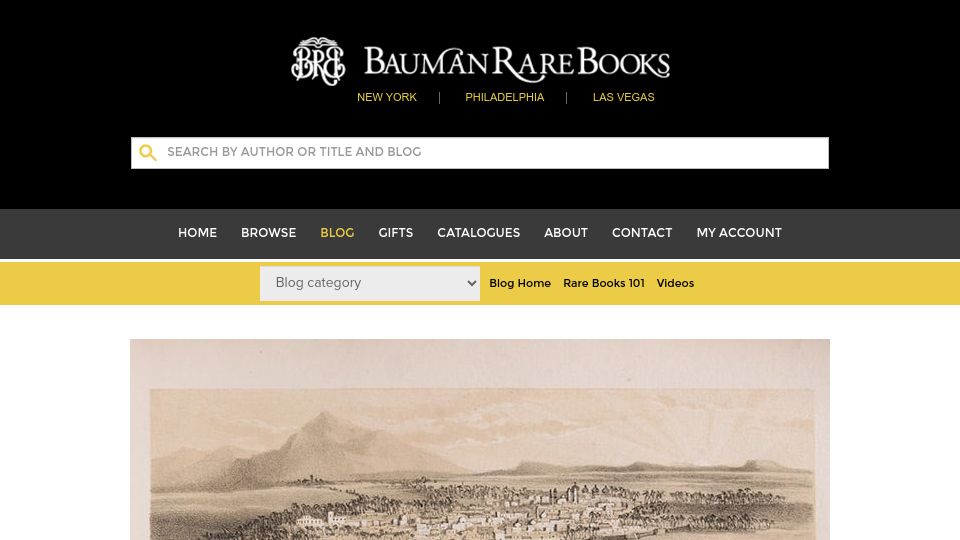 Screenshot of baumanrarebooks.com: Richard F. Burton's Pilgrimage to Medina and Mecca (2013)