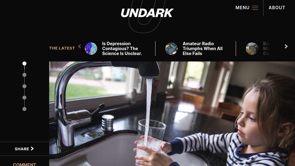 Screenshot of undark.org: Court tells EPA to consider fluoride risk