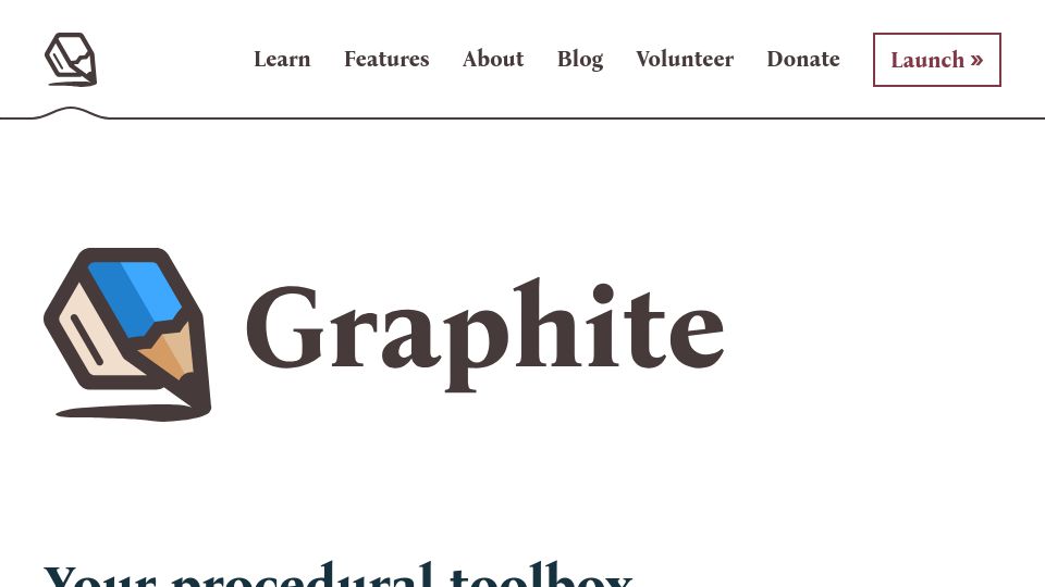 Screenshot of graphite.rs: Show HN: Graphite, a Blender-inspired 2D procedural design Rust app