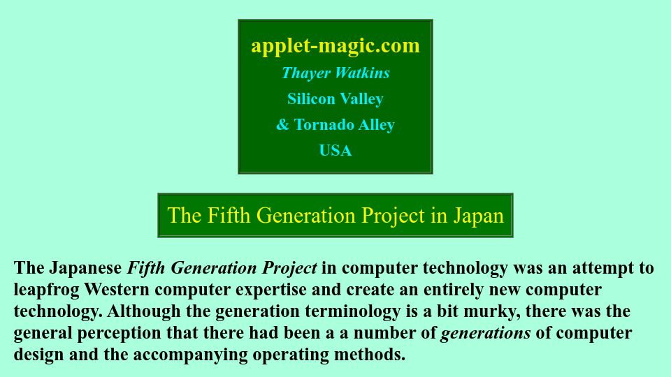 Screenshot of sjsu.edu: The Fifth Generation Project in Japan (1992)